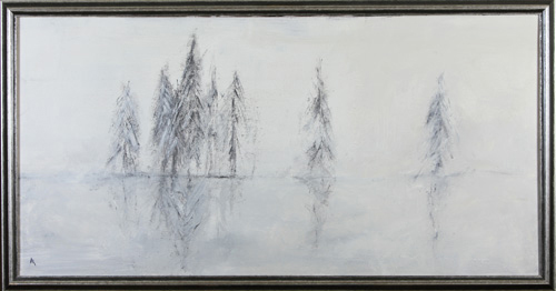 <h1>Sieglarer lake</h1>oil on canvas | 140 x 75